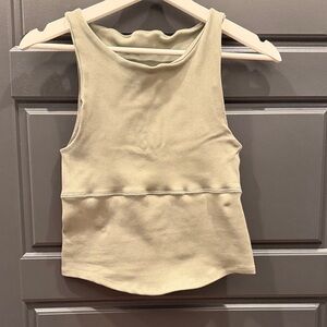 Free Throw Unwind Cami M/L in Olive Green